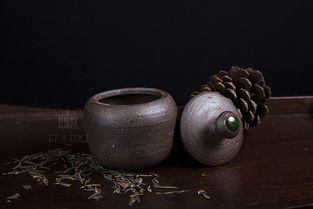 景德鎮純手工粗顆粒陶瓷茶具茶道孤品茶葉罐粗陶密封罐小號醒茶罐